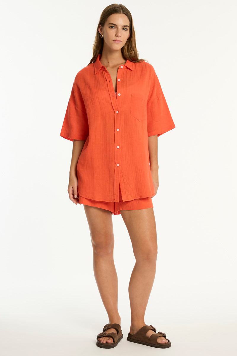 Sunset Beach Short / Sea Level Sunset flame