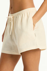 Tidal Linen Boxer Short / Sea Level Tidal linen vanilla
