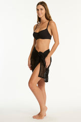 Castaway Mid Length Mesh Wrap / Sea Level Castaway black