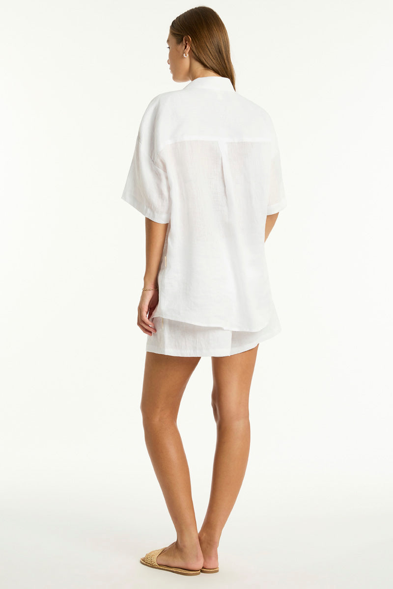 Resort Linen Aloha Shirt / Sea Level Resort linen