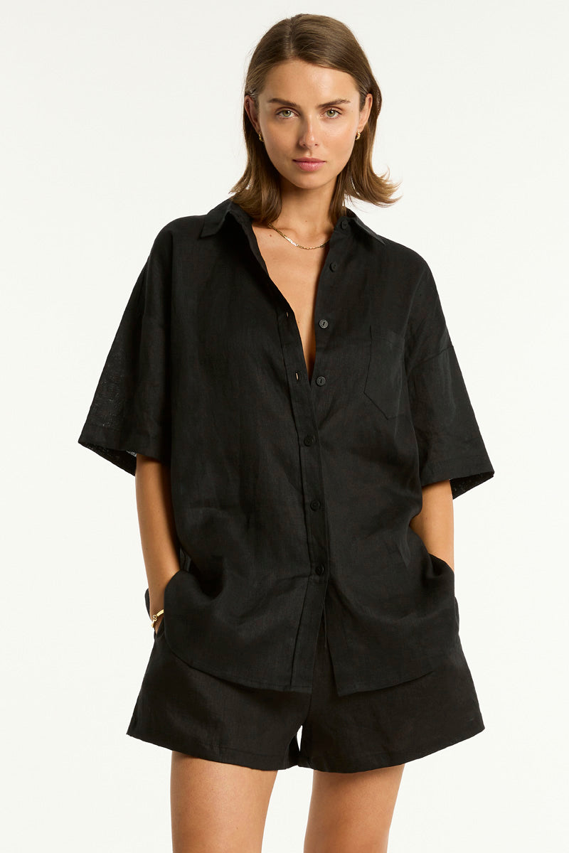 Resort Linen Aloha Shirt / Sea Level Resort linen