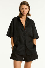 Resort Linen Aloha Shirt / Sea Level Resort linen