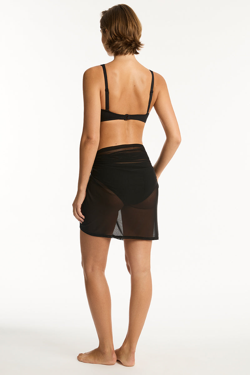 Eco Essentials Mid Length Mesh Wrap / Sea Level Eco essentials black