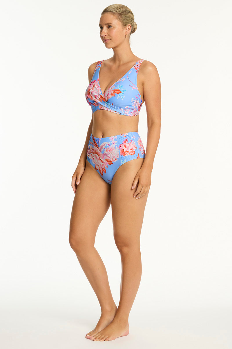 Indochine G Cup Cross Front Bra / Sea Level Indochine light blue