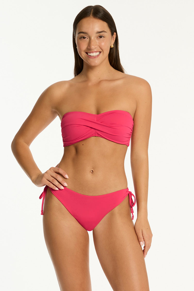 Essentials Edit Twist Bandeau / Sea Level Eco essentials roseberry