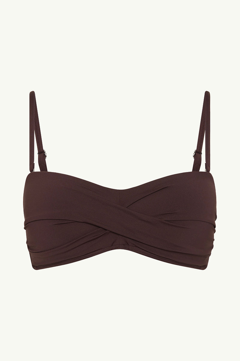 Essentials Edit Twist Bandeau / Sea Level Eco essentials cocoa