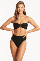Honeycomb U Bar Bandeau / Sea Level Honeycomb black