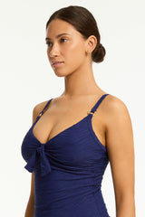 De Soleil Tie Front DD/E Tankini / Sea Level De soleil french navy