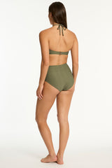 Caracus Panelled High Waist Pant / Sea Level Caracus khaki