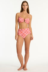 Somerset Panelled High Waist Pant / Sea Level Somerset pink