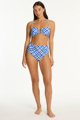 Somerset Panelled High Waist Pant / Sea Level Somerset denim blue
