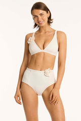Casa Del Mar Belted High Waist Pant / Sea Level Casa del mar coconut
