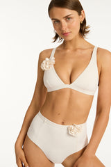 Casa Del Mar Belted High Waist Pant / Sea Level Casa del mar coconut