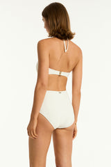 Caracus Panelled High Waist Pant / Sea Level Caracus coconut