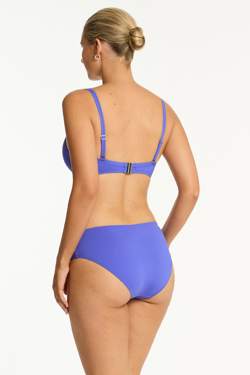 Essentials Edit Mid Bikini Pant / Sea Level Eco essentials iris