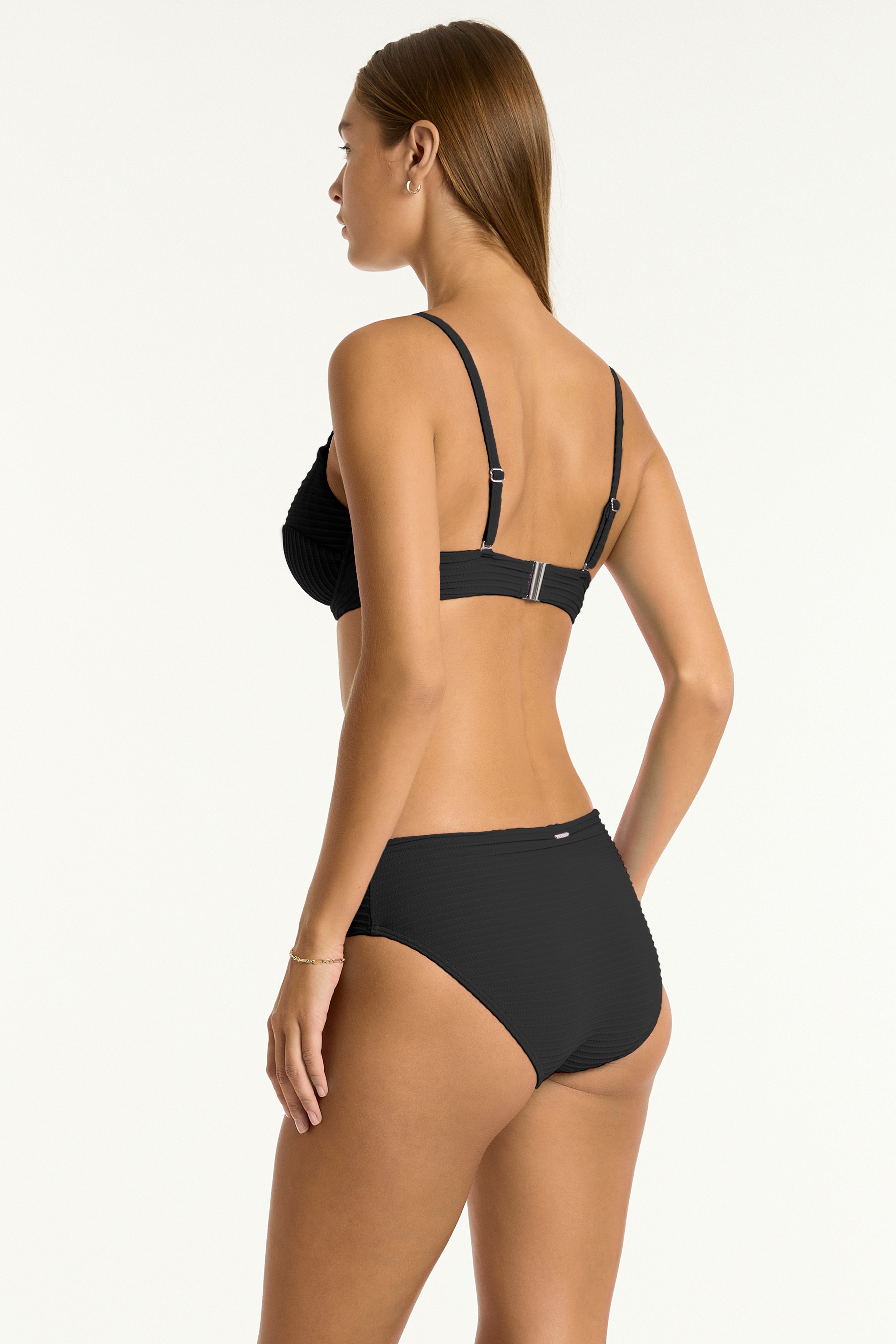 Spinnaker Mid Bikini Pant / Sea Level Spinnaker black