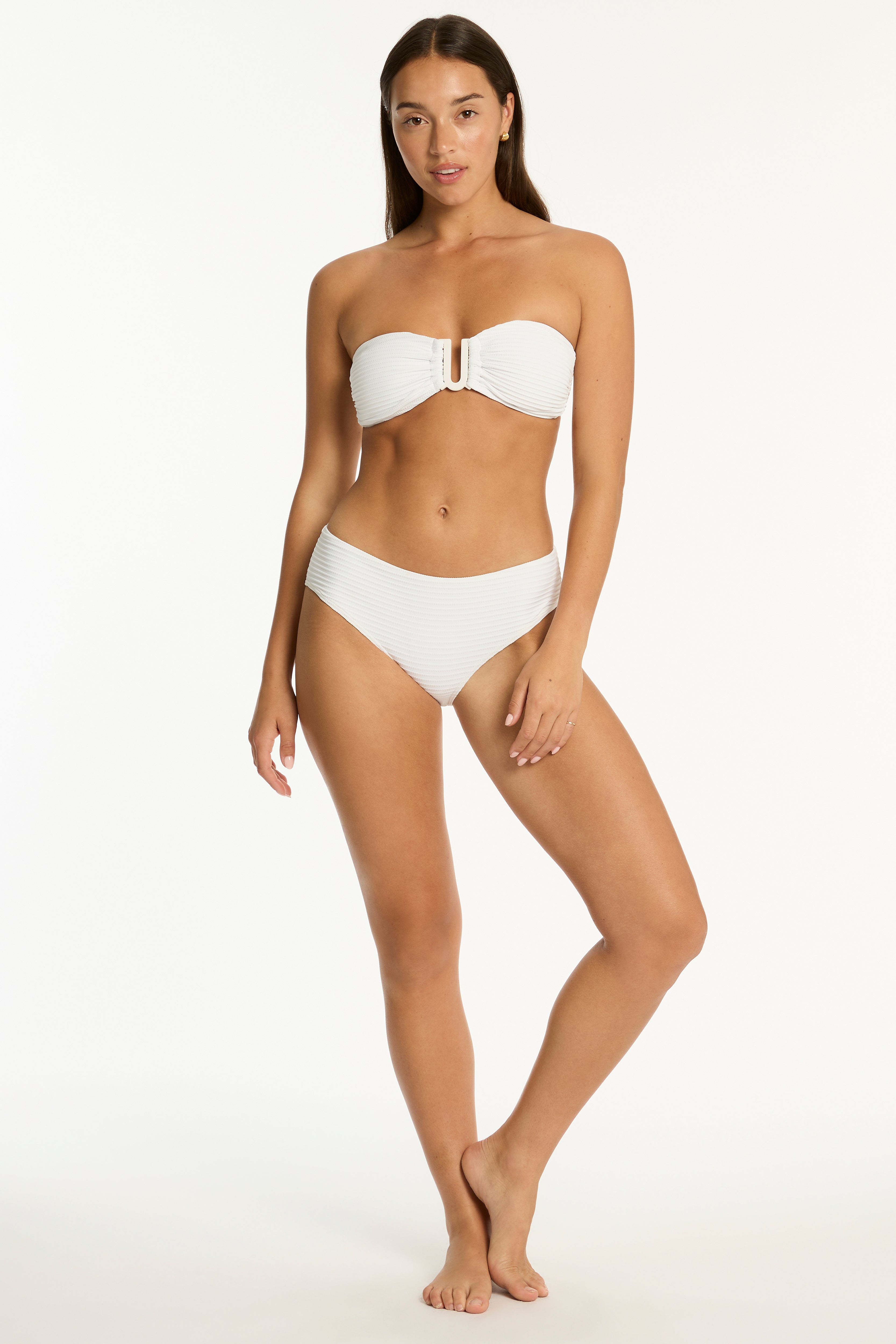 Spinnaker Mid Bikini Pant / Sea Level Spinnaker white