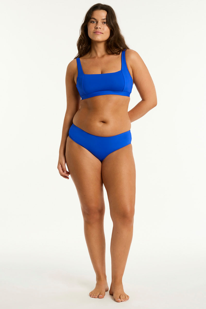 Eco Essentials Mid Bikini Pant / Sea Level Eco essentials cobalt