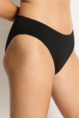 Eco Essentials Mid Bikini Pant / Sea Level Eco essentials black