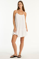 Sunset Short Sundress / Sea Level Sunset white