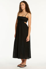 Sunset Cutaway Bandeau Dress / Sea Level Sunset black