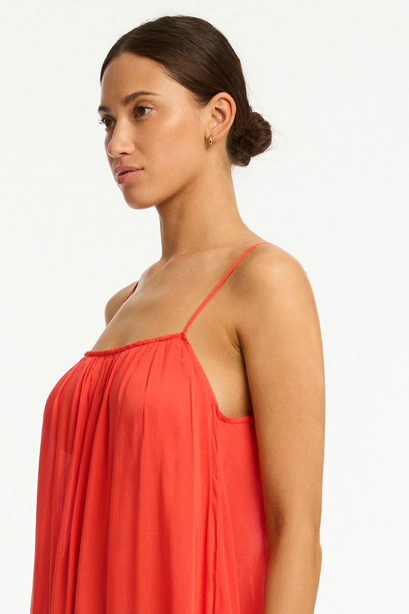 Resort Essentials Maxi Sundress / Sea Level Resort essentials flame