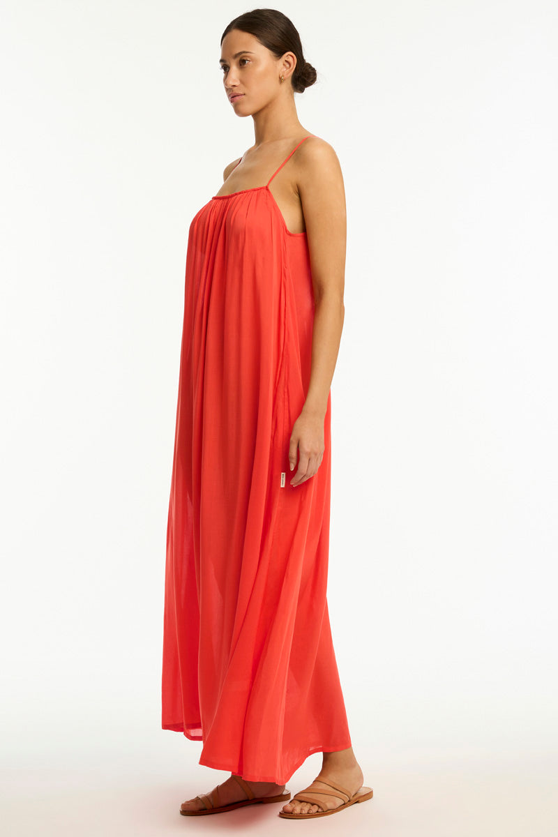 Resort Essentials Maxi Sundress / Sea Level Resort essentials flame