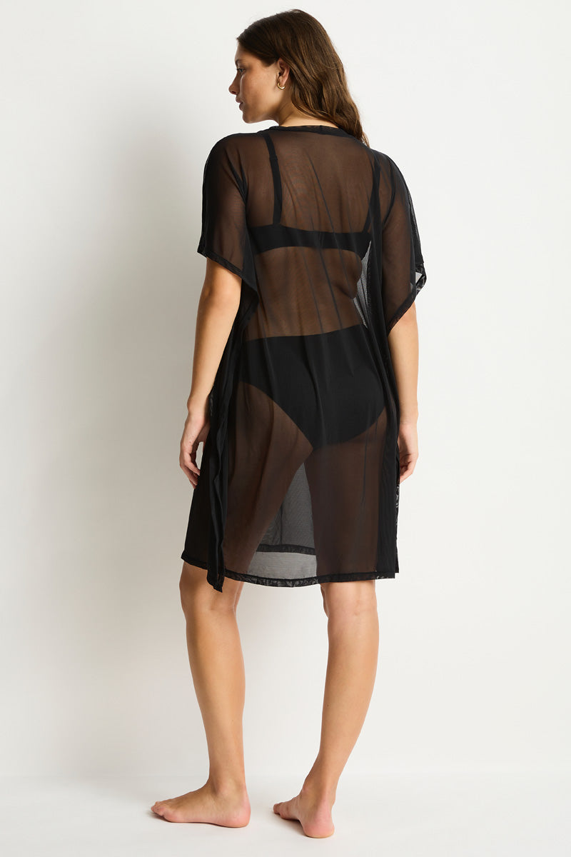 Eco Essentials Mesh Kaftan / Sea Level Eco essentials black