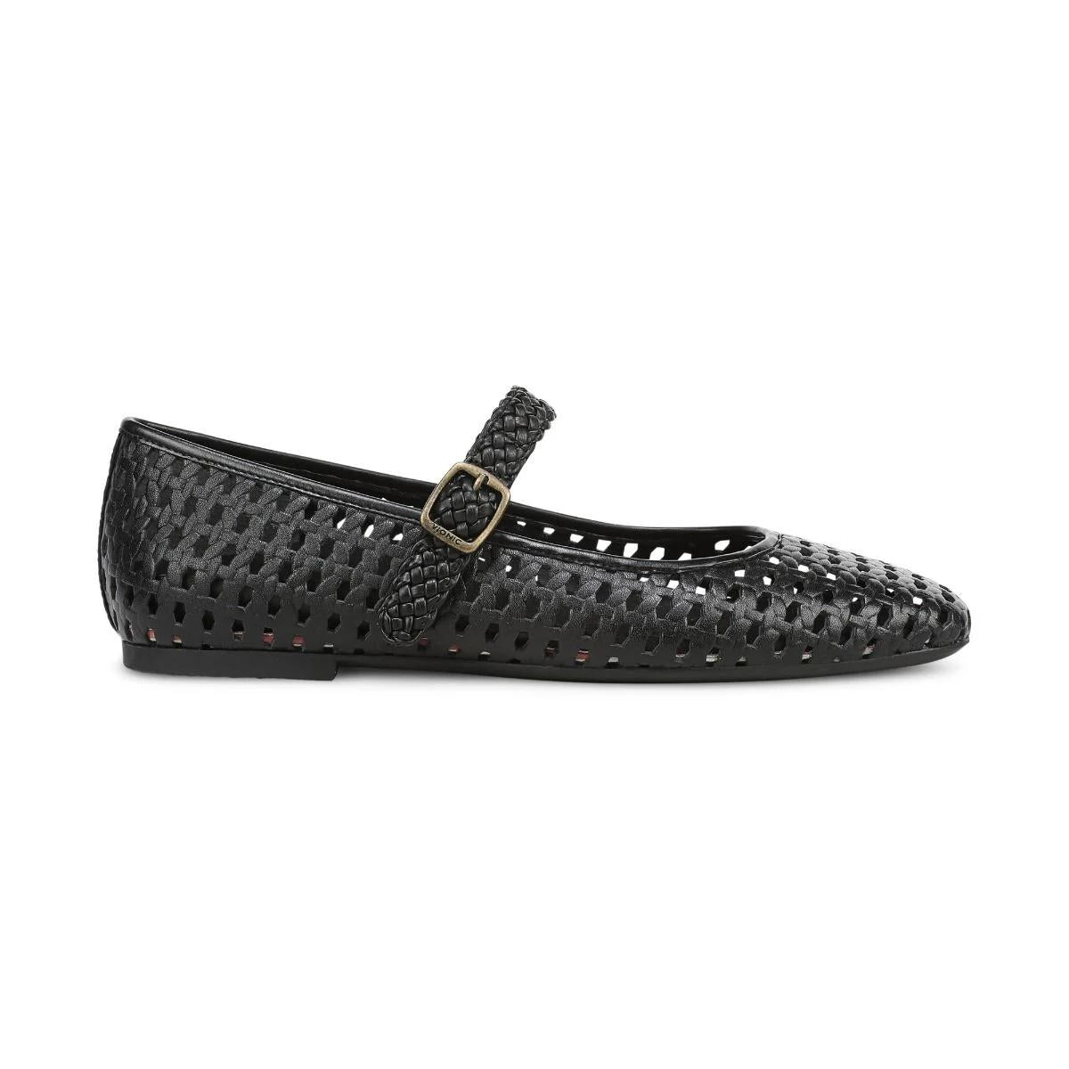 Vionic Shoes Alameda Woven Mary Jane Flat