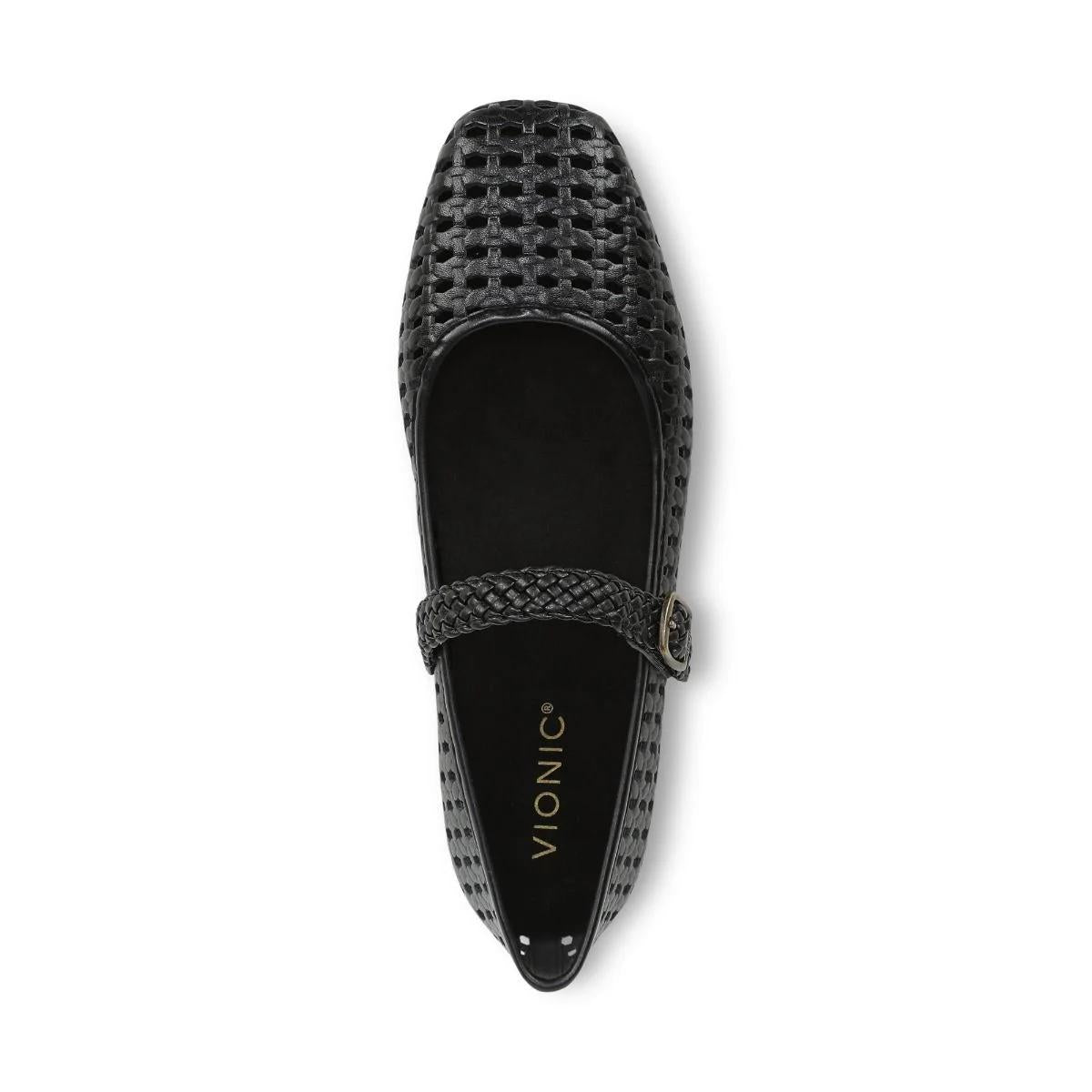 Vionic Shoes Alameda Woven Mary Jane Flat
