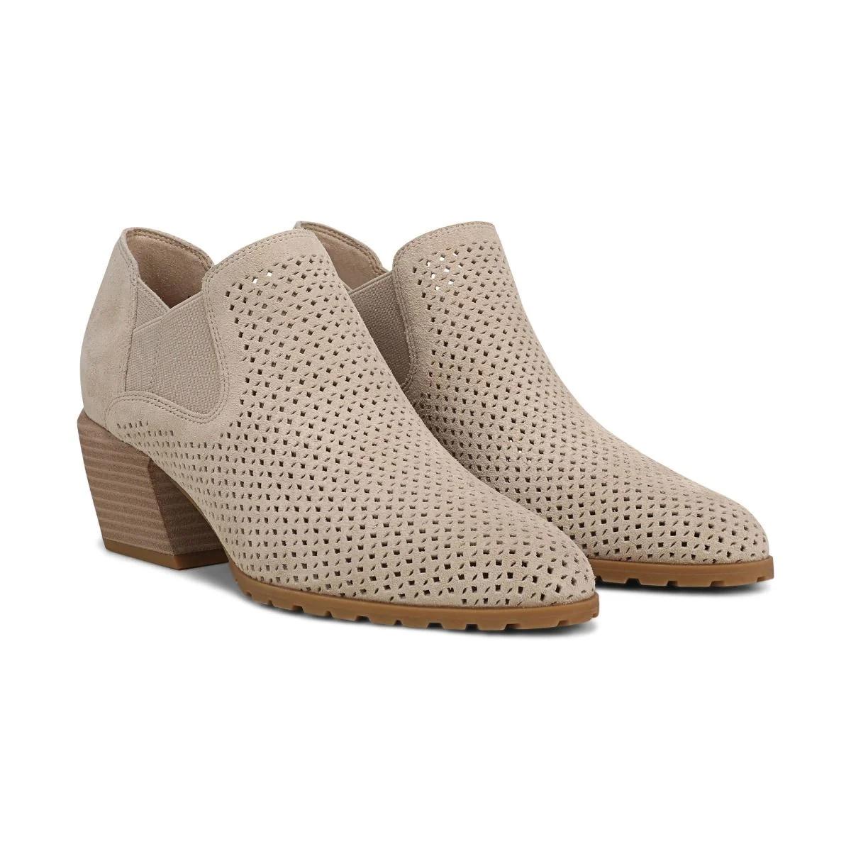 Vionic Shoes Bethany Perf Heeled Ankle Boot