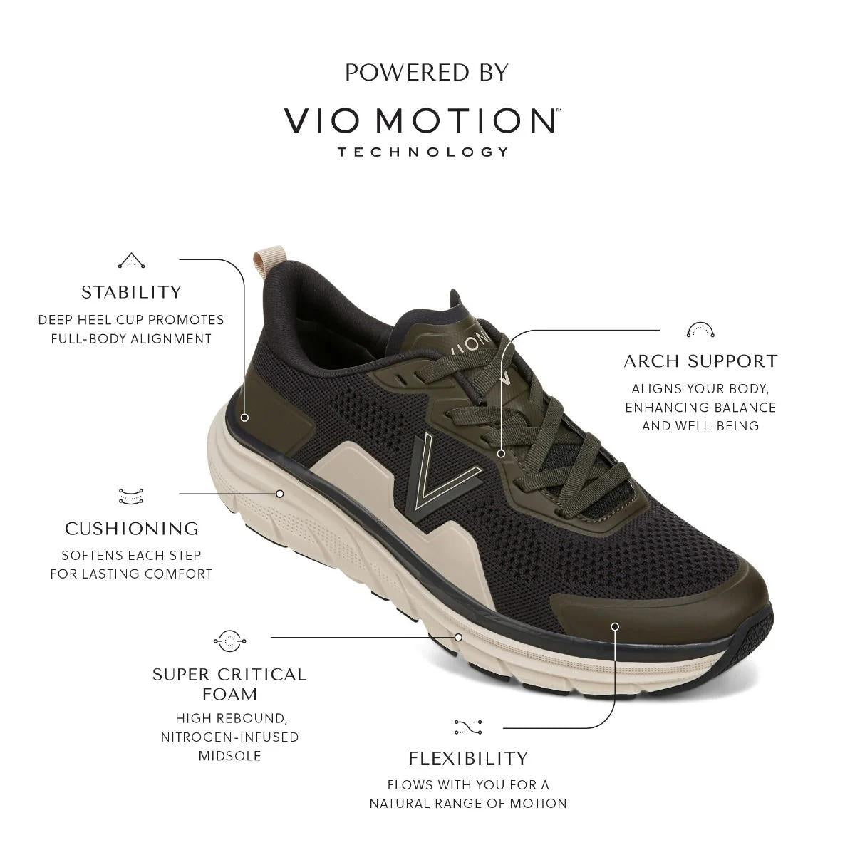Vionic Shoes Men's Walk Max Lace Up Sneaker