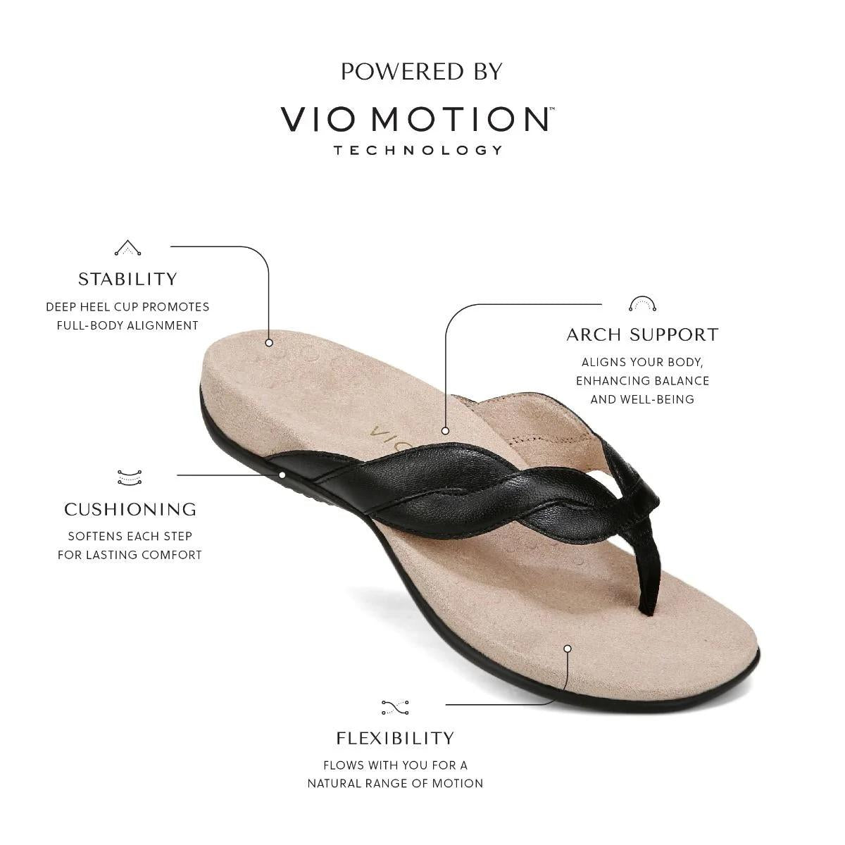 Vionic Shoes Bella Braid Toe Post Sandal