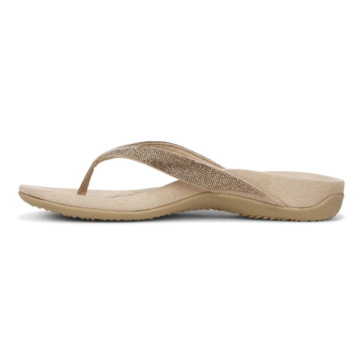 Vionic Shoes Dillon Shine Toe Post Sandal