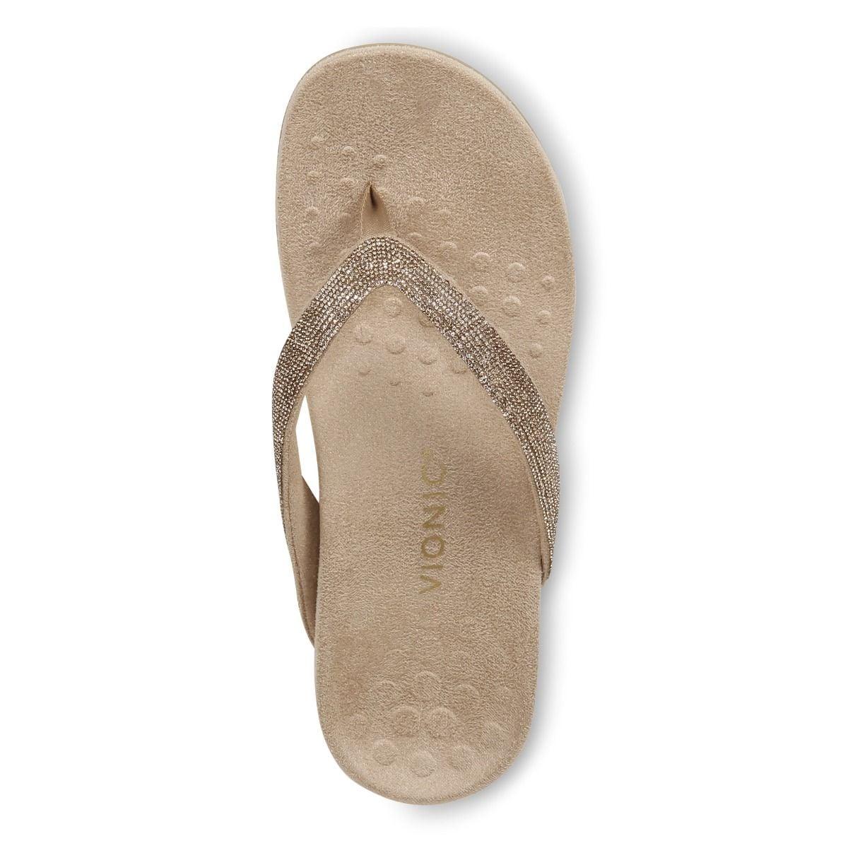 Vionic Shoes Dillon Shine Toe Post Sandal