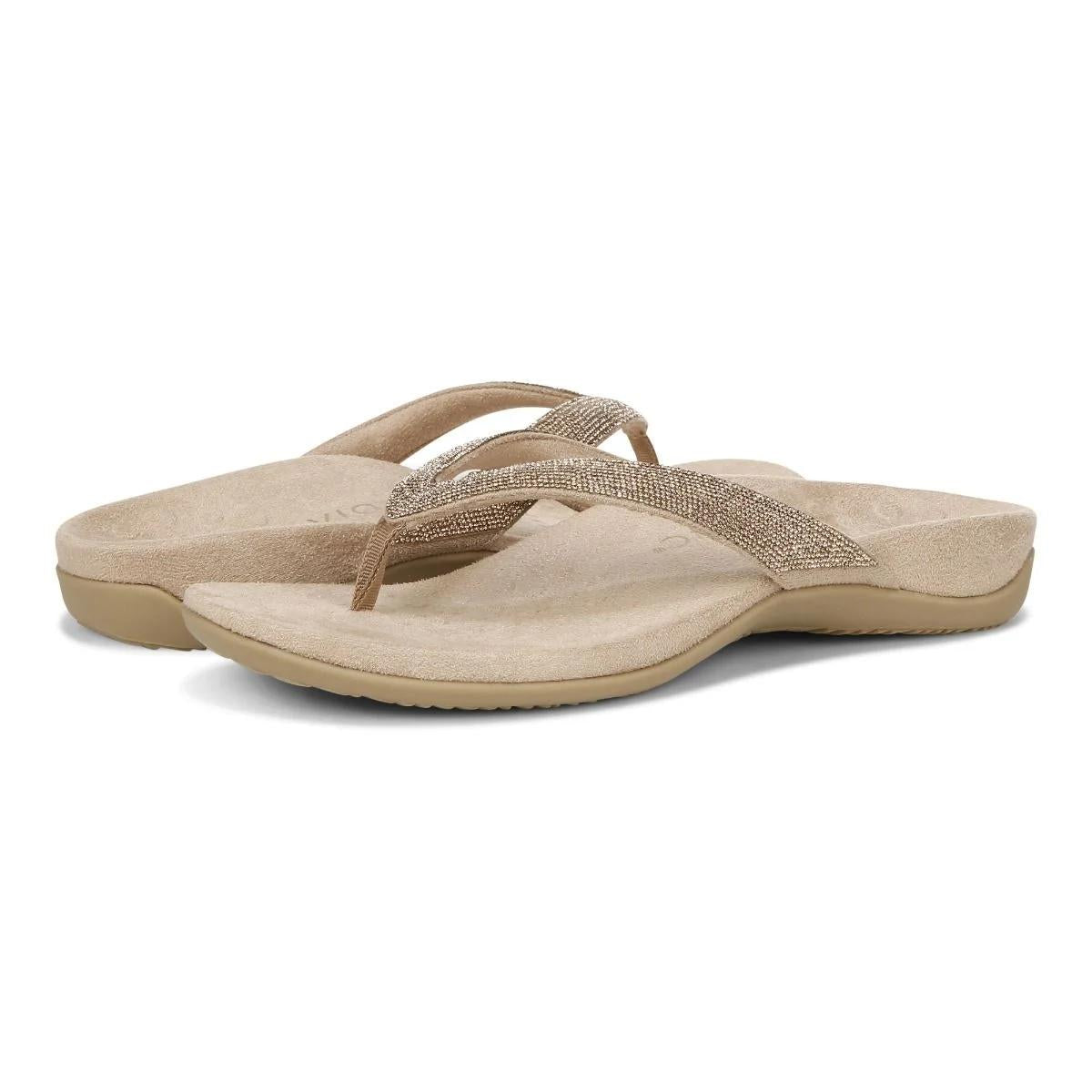 Vionic Shoes Dillon Shine Toe Post Sandal