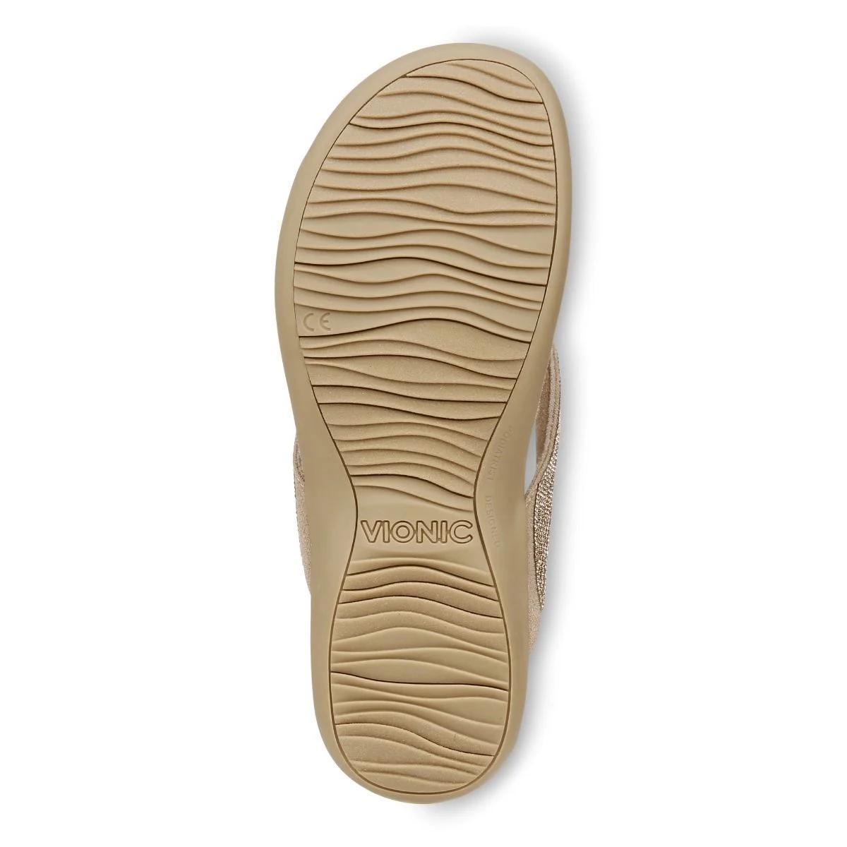 Vionic Shoes Dillon Shine Toe Post Sandal