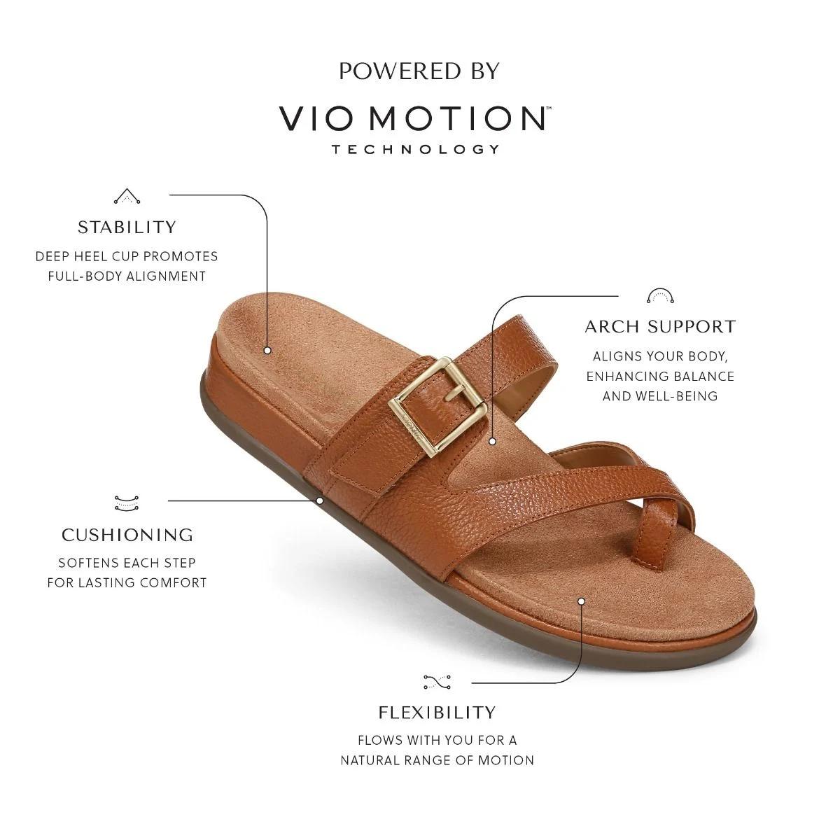 Vionic Shoes Carmela Strappy Slide Sandal