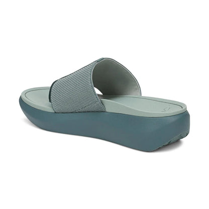 Vionic Shoes Beach Aqua Platform Toe Post Sandal