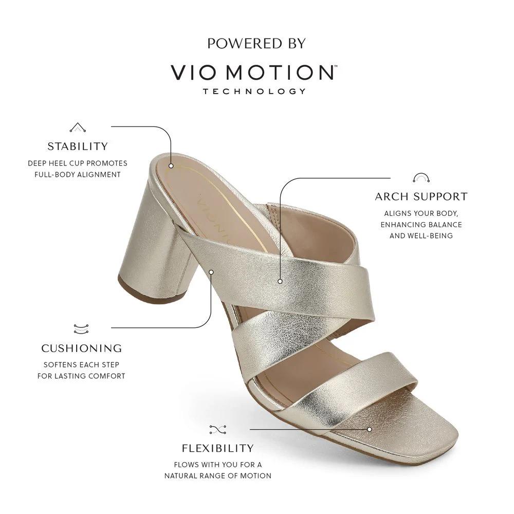 Vionic Shoes Merlot Heeled Slide Sandal